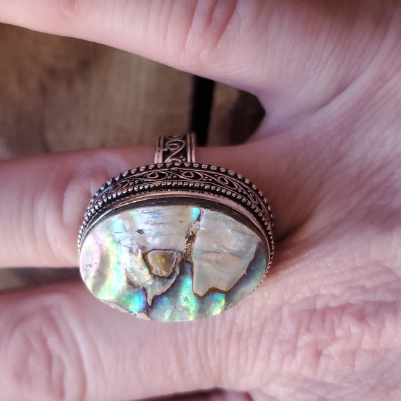 New Abalone Shell 925 Silver Ring. - Picture 8 of 12